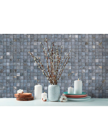 Mozaika basenowa / spa seria Gemma kolor Hematite Ezarri