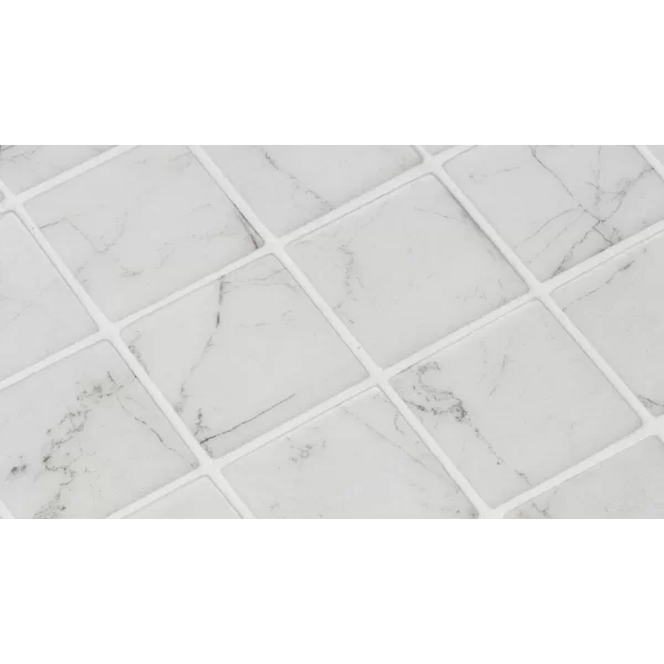 Mozaika basenowa/ spa 50x50mm seria ZEN kolor Carrara 50 Ezarri antypoślizgowa