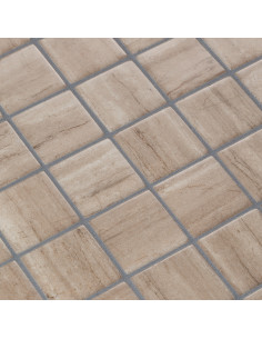 Mozaika basenowa/ spa 50x50mm seria ZEN kolor Creamstone 50 Ezarri antypoślizgowa