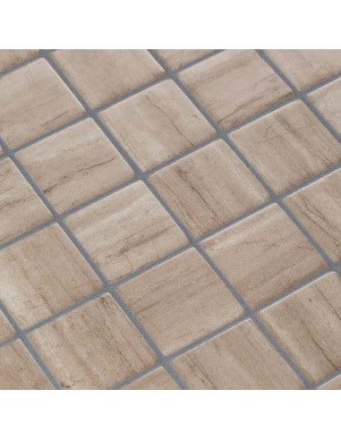 Mozaika basenowa/ spa 50x50mm seria ZEN kolor Creamstone 50 Ezarri antypoślizgowa