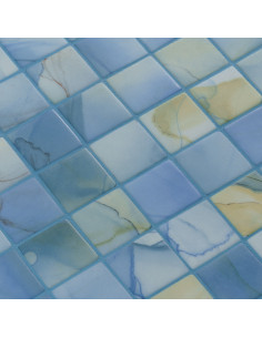 Mozaika basenowa/ spa 50x50mm seria Aquarelle kolor Washes 50 Ezarri antypoślizgowa
