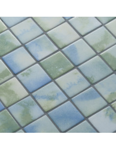 Mozaika basenowa/ spa 50x50mm seria Aquarelle kolor Fluid 50 Ezarri antypoślizgowa