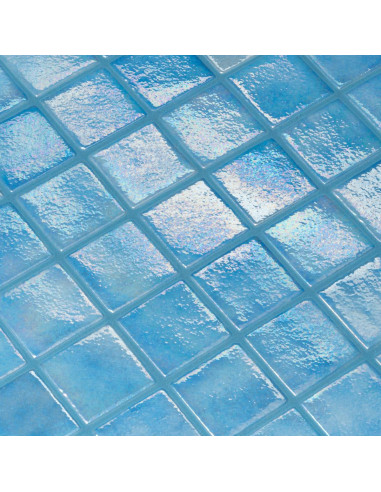 Mozaika basenowa/ spa 50x50mm seria Iridescent kolor Azur 50 Ezarri