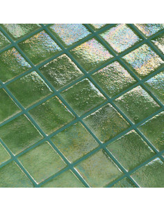 Mozaika basenowa/ spa 50x50mm seria Iridescent kolor Green Pearl 50 Ezarri