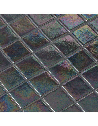 Mozaika basenowa/ spa 50x50mm seria Iridescent kolor Ebano 50 Ezarri antypoślizgowa