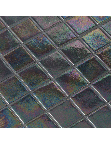 Mozaika basenowa/ spa 50x50mm seria Iridescent kolor Ebano 50 Ezarri antypoślizgowa
