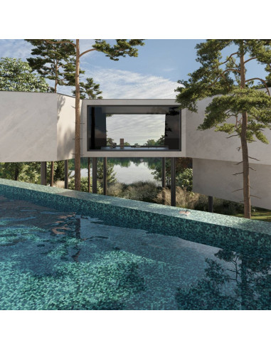 Mozaika basenowa /spa seria Hexa kolor Oliwin Ezarri