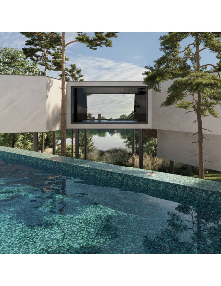 Mozaika basenowa /spa seria Hexa kolor Oliwin Ezarri