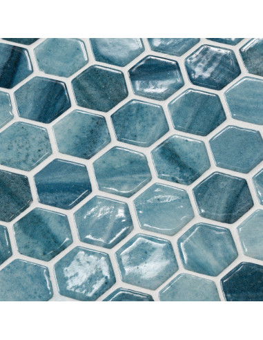 Mozaika basenowa /spa seria Hexa kolor Moonstone Ezarri