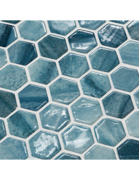 Mozaika basenowa /spa seria Hexa kolor Moonstone Ezarri