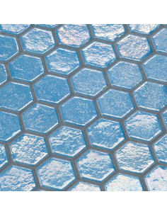 Mozaika basenowa /spa seria Hexa kolor Azur Ezarri