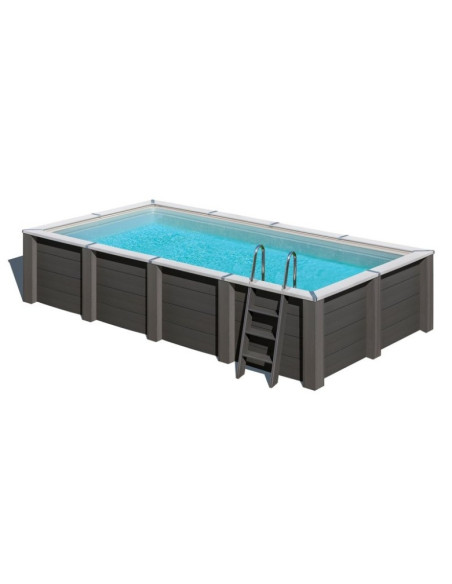 Basen ogrodowy kompozytowy455 x 315 x 126cm Edycja LED GRE Astral KPCOR46T
