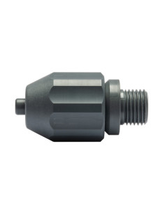 Złączka przyłączeniowa PVC R 1/4" z gwintem zewnętrznym, prosta, do pomiaru wody. Przyłącze węża 12/6 mm   15063