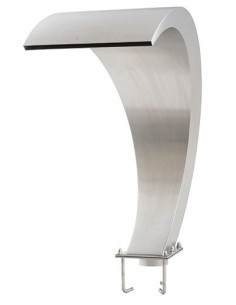 Wylewka BALI, wys. 688 mm, szer. 500 mm, matowa stal A316, przepływ 40 m³/h Tebas