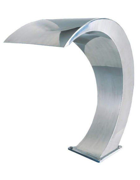 Wylewka BALI, wys. 688 mm, szer. 500 mm, połysk stal A316, przepływ 40 m³/h Tebas 380002