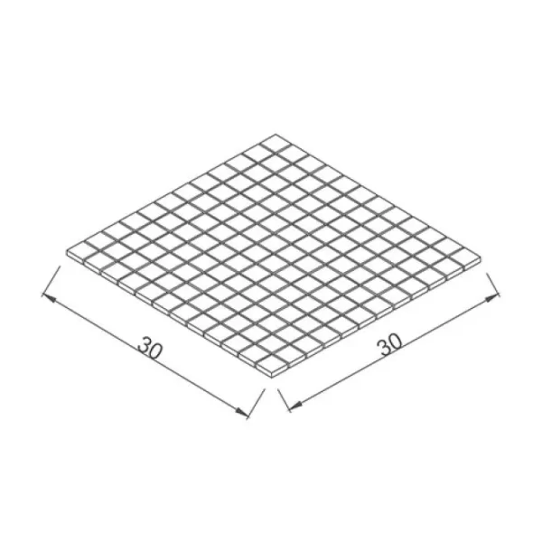 Mozaika porcelanowa do basenów i spa błękitny 2,5x2,5 Serapool